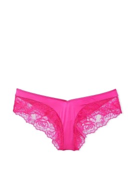 Трусики Lace Satin Cheeky Hot Pink