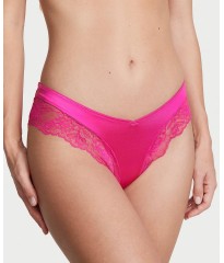 Трусики Lace Satin Cheeky Hot Pink