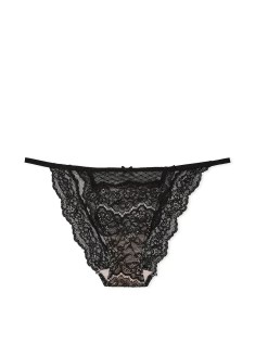 Трусики Lace String Bikini Panty Black & Purest Pink