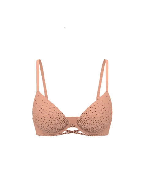 Бюстгальтер Sparkle Crystal Shine Cradle Push-Up Bra Desert Blush