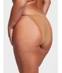Трусики Dream Angels Lace Trim String Bikini Panty Toffee