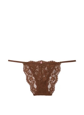 Трусики Lace String Bikini Panty Ganache
