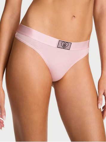 Трусики Cotton Shine Patch Thong Bermuda Pink