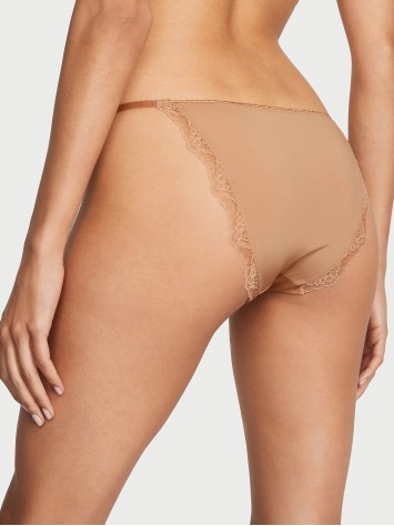 Трусики  Lace Trim String Bikini Panty praline