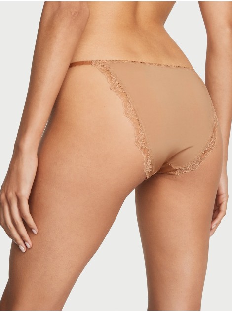 Трусики  Lace Trim String Bikini Panty praline