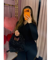 Сумка Diamanté Shine Slouchy Mini Bag