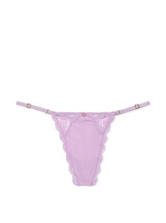 Трусики Lace Trim String Knickers Lilac