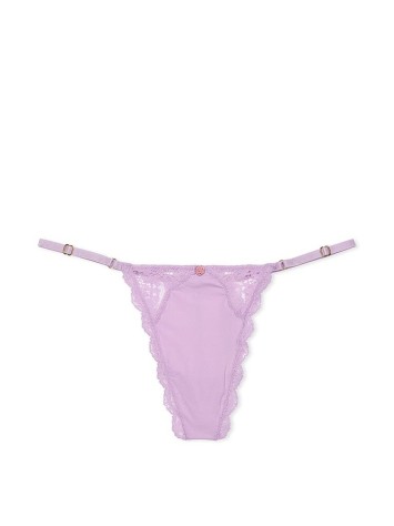Трусики Lace Trim String Knickers Lilac
