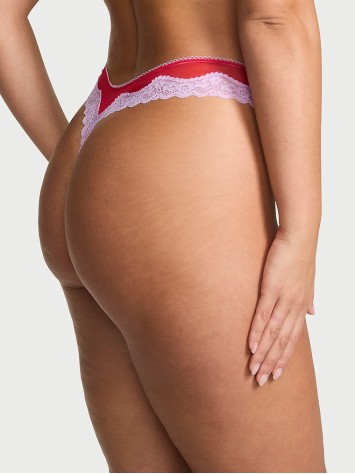 Трусики Tease High-Leg Scoop Thong Panty Red