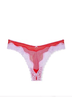 Трусики Tease High-Leg Scoop Thong Panty Red