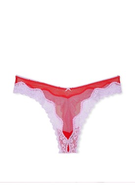 Трусики Tease High-Leg Scoop Thong Panty Red