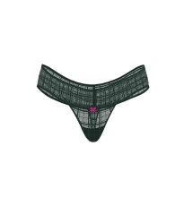 Трусики The LACIE Plaid Lace Thong Panty Cilantro