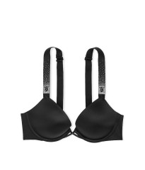 Бюстгальтер  Push Up Scattered Shine Strap Bra Black 