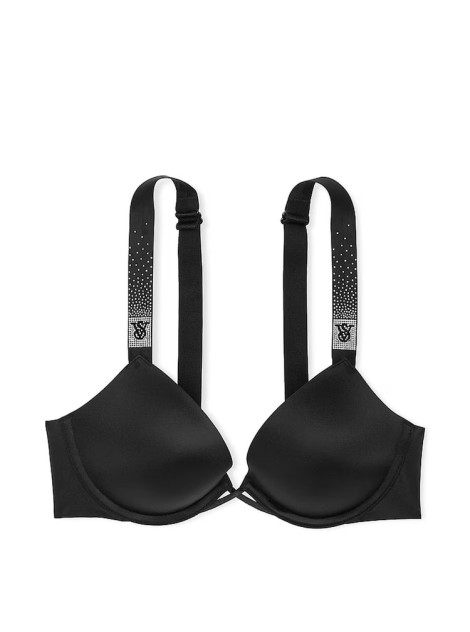 Бюстгальтер  Push Up Scattered Shine Strap Bra Black 