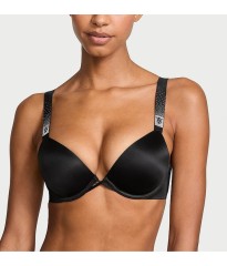 Бюстгальтер  Push Up Scattered Shine Strap Bra Black 