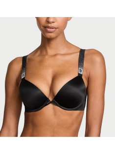 Бюстгальтер  Push Up Scattered Shine Strap Bra Black 