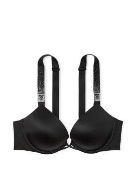 Бюстгальтер  Add 2 Cups Push Up Bombshell Scattered Shine Strap Bra Black 