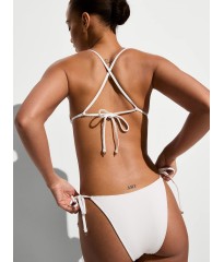 Купальник Beach Beads Triangle Bikini Brazilian Set Coconut White