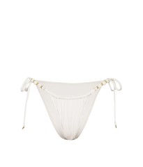 Купальник Beach Beads Triangle Bikini Brazilian Set Coconut White