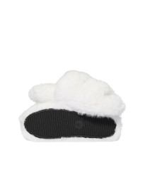 Домашні капці Luxe Plush Double Strap Slippers Coconut White