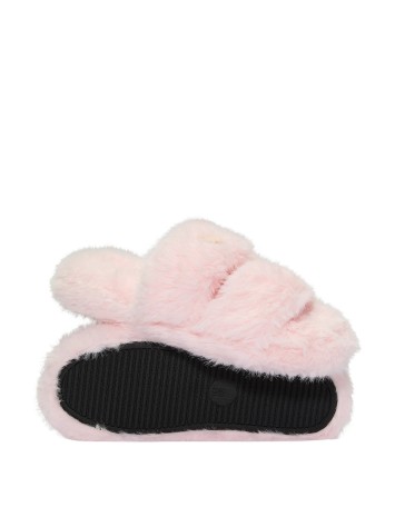 Домашні капці Luxe Plush Double Strap Slippers Angel Pink