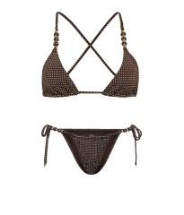 Купальник Beach Beads Triangle Bikini Brazilian Set Ganache