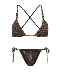 Купальник Beach Beads Triangle Bikini Brazilian Set Ganache