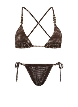 Купальник Beach Beads Triangle Bikini Brazilian Set Ganache