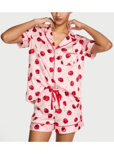 Піжама Signature Satin Short Pajama Set Cherries
