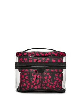 Косметичка Victoria's Secret 4-Piece Makeup Bag Set Black Grounded Heart