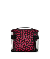 Косметичка Victoria's Secret  4-Piece Makeup Bag Set Black Grounded Heart