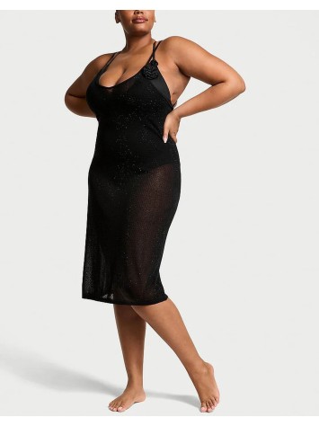Пляжная туника Beachwear Shine Knit Cover-Up Midi Dress