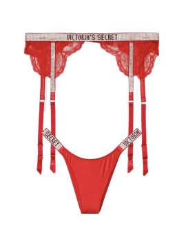 Набор трусики и пояс Shine Strap Garter Belt Set