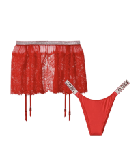 Набір трусики та пояс Shine Strap Garter Belt Set