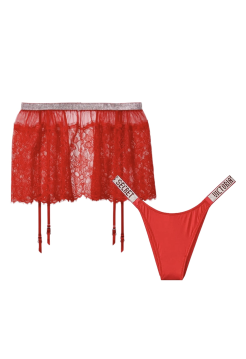 Набір трусики та пояс Shine Strap Garter Belt Set