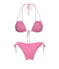 Купальник Twist Rope Convertible Triangle Bikini Top Itsy Set Pink Sugar