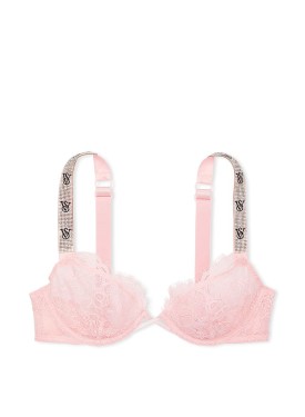 Бюстгальтер Shine Strap Unlined Low-Cut Lace Demi Bra Pretty Blossom