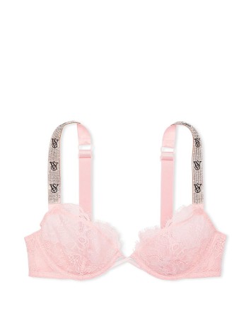 Бюстгальтер Shine Strap Unlined Low-Cut Lace Demi Bra Pretty Blossom