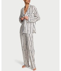 Піжама SoSoft Modal Long Pajama Set Coconut White Floral Stripes
