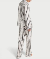 Піжама SoSoft Modal Long Pajama Set Coconut White Floral Stripes