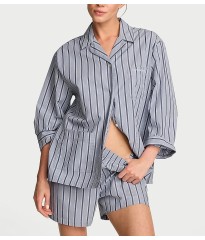 Піжама Heritage Cotton Long-Sleeve Short Pajama Set Bue
