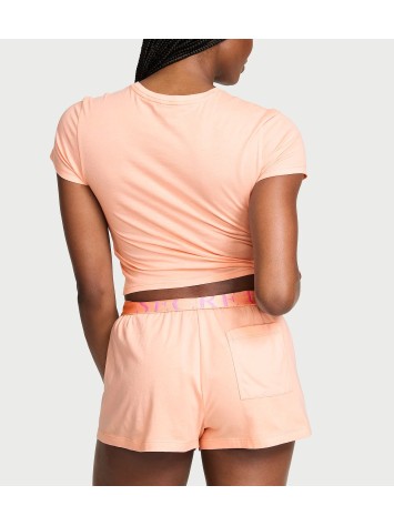 Пижама 100% Cotton Short Pajama Set Pink Gin