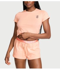Піжама 100% Cotton Short Pajama Set Pink Gin