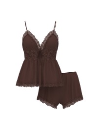 Піжама SoSoft Modal Lace-Trim Cami & Shorts Set Ganache