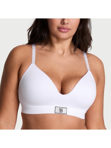  Комплект Shine Patch Lightly Lined Wireless Bra Thong White