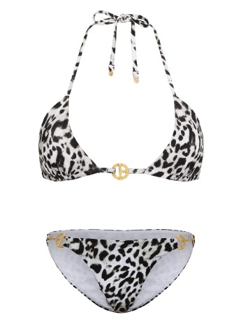 Купальник Archives Toggle Push-Up Triangle Top Bikini Bottom Snow Leopard