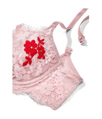 Комплект білизни Unlined Balcony Lace Bra Thong Chalk Rose Pink