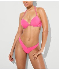 Купальник Bombshell Add-2-Cups Push-Up Top Cinched Thong Bikini Bottom Bombshell Pink