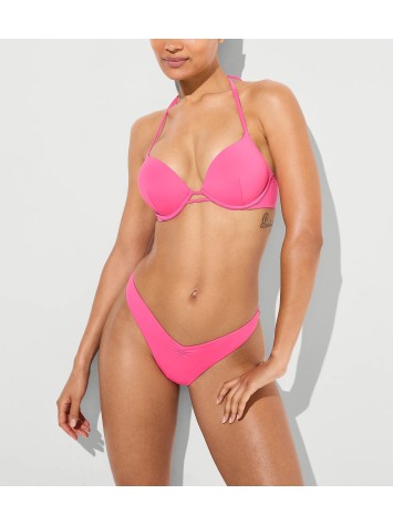 Купальник Bombshell Add-2-Cups Push-Up Top Cinched Thong Bikini Bottom Bombshell Pink