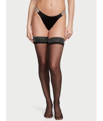 Панчохи Crystal Thigh Highs Black